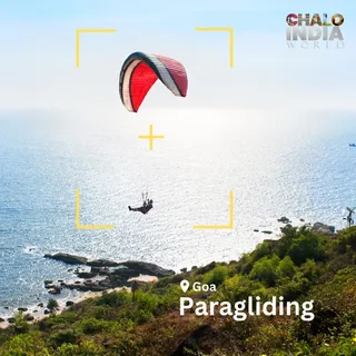 Social media post- Paragliding in goa