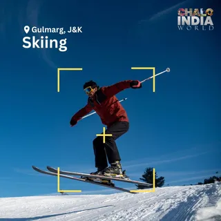 Social media post- Skiing in Gulmarg