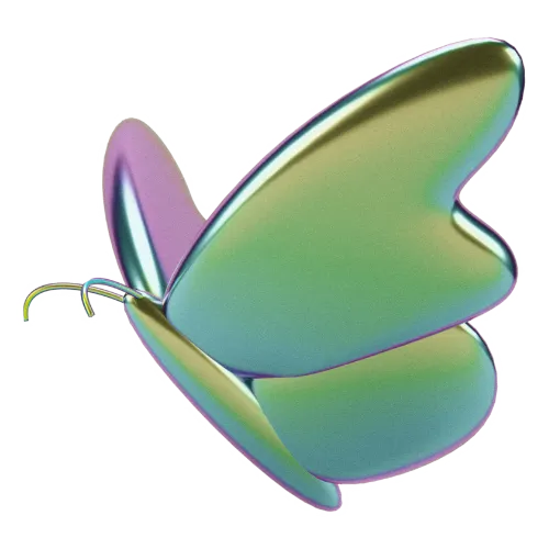 Glossy butterfly
